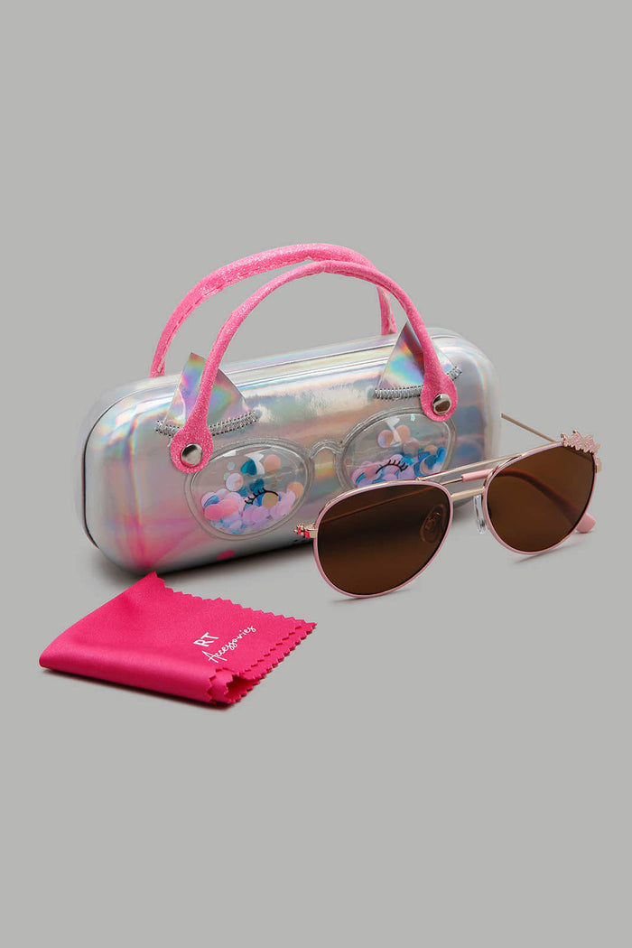 Redtag-Assorted-Aviator-Sunglasses-With-Cases-Category:Sunglasses,-Colour:Assorted,-Filter:Girls-Accessories,-GIR-Sunglasses,-New-In,-New-In-GIR-ACC,-Non-Sale,-Section:Girls-(0-to-14Yrs),-W22B-Girls-
