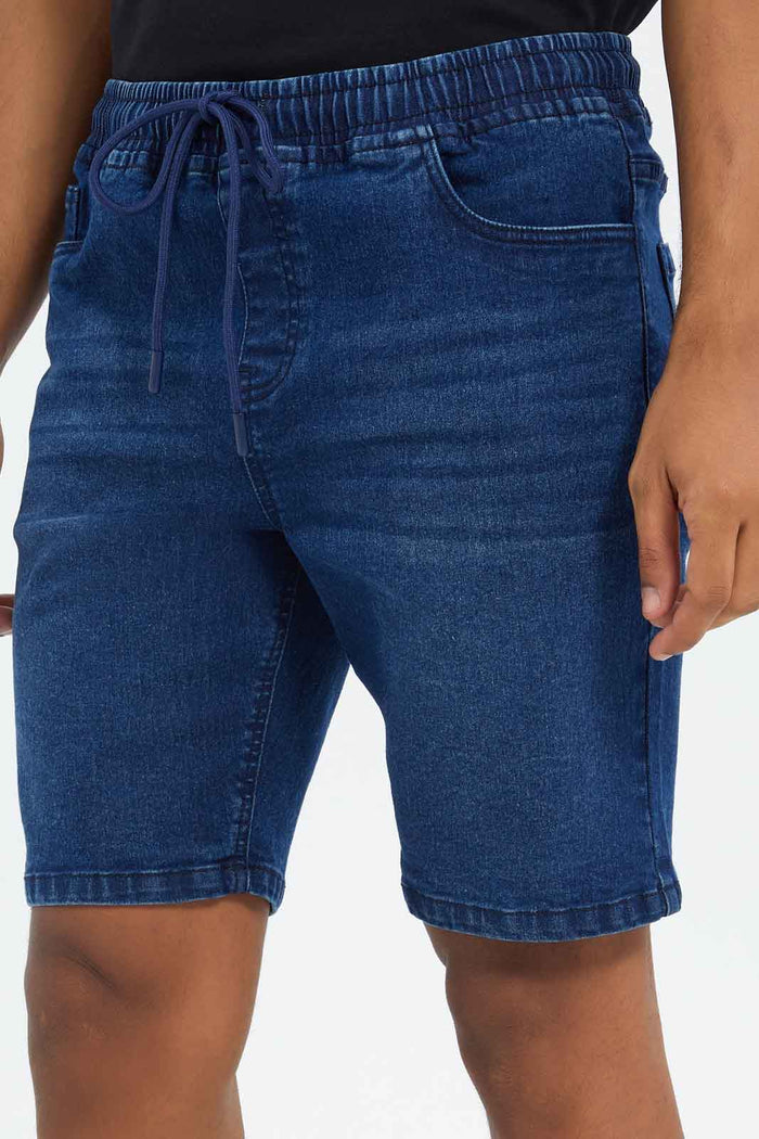 Redtag-Men-Mid-Wash-Pull-On-Shorts-Category:Shorts,-Colour:Indigo,-Deals:New-In,-Dept:Menswear,-Filter:Men's-Clothing,-Men-Shorts,-New-In-Men-APL,-Non-Sale,-S23C,-Section:Men-Men's-