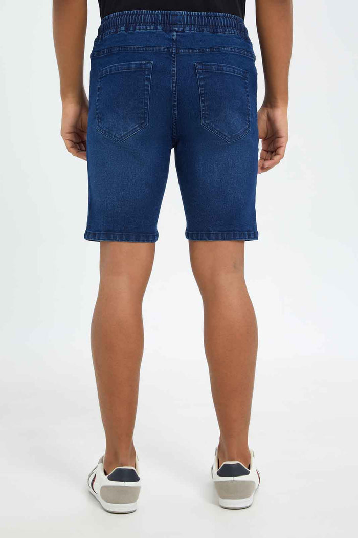 Redtag-Men-Mid-Wash-Pull-On-Shorts-Category:Shorts,-Colour:Indigo,-Deals:New-In,-Dept:Menswear,-Filter:Men's-Clothing,-Men-Shorts,-New-In-Men-APL,-Non-Sale,-S23C,-Section:Men-Men's-