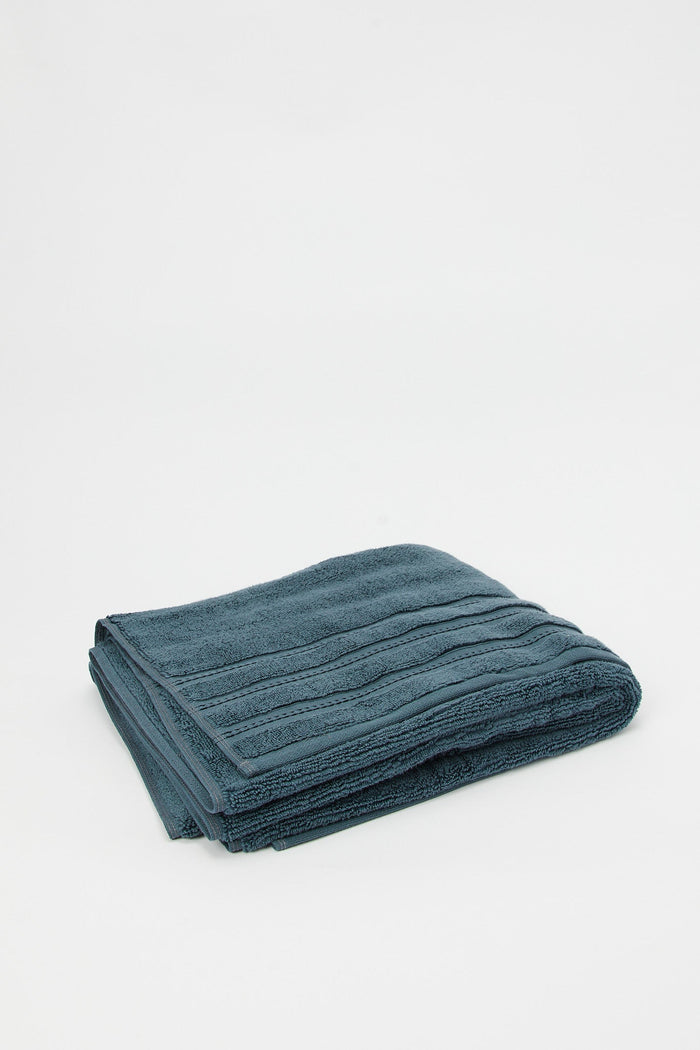 Redtag-Dark-Blue-Luxury-Cotton-Bath-Towel-Category:Towels,-Colour:Blue,-Deals:New-In,-Filter:Home-Bathroom,-H1:HMW,-H2:BAC,-H3:TOW,-H4:BAT,-HMW-BAC-Towels,-New-In-HMW-BAC,-Non-Sale,-S23C,-Season:S23C,-Section:Homewares,-Style:PREMIUM-Home-Bathroom-