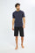 Redtag-Men-Slate-Grey/Black-Shorts-Pyjama-Set-Category:Pyjama-Sets,-Colour:Charcoal,-Deals:New-In,-Filter:Men's-Clothing,-H1:MWR,-H2:GEN,-H3:NWR,-H4:PJS,-Men-Pyjama-Sets,-New-In-Men-APL,-Non-Sale,-S23D,-Season:S23D,-Section:Men-Men's-