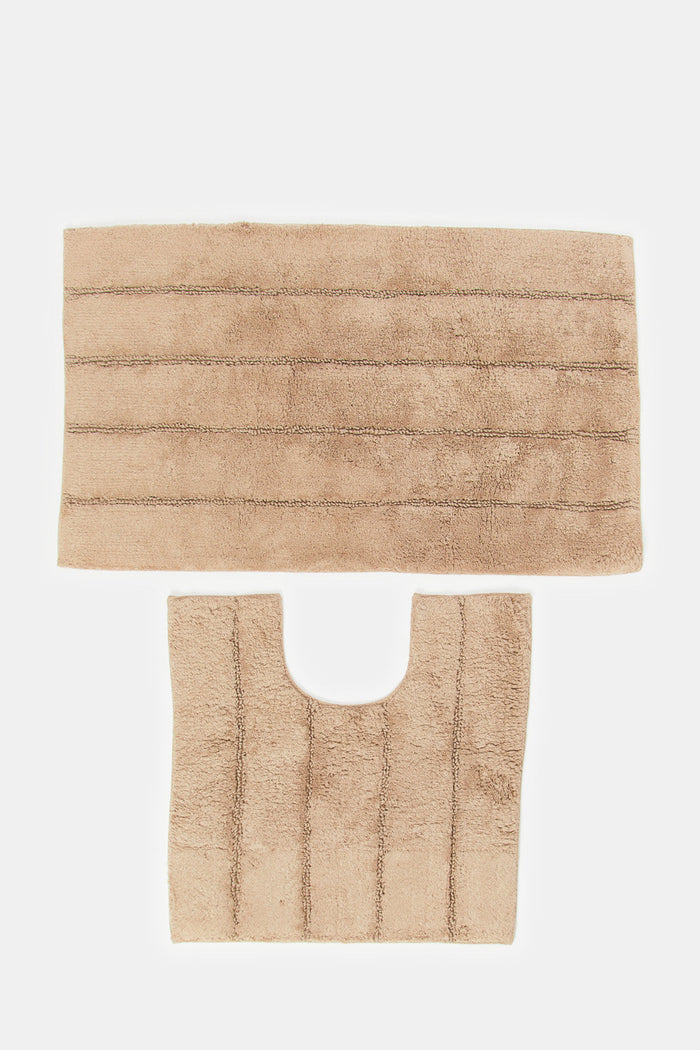 Redtag-Taupe-Bathmat-(2-Piece)-Category:Bathmats,-Colour:Taupe,-Deals:New-In,-Filter:Home-Bathroom,-H1:HMW,-H2:BAC,-H3:BCE,-H4:BPM,-HMW-BAC-Bath-Accessories,-HMWBACBCEBPM,-New-In-HMW-BAC,-Non-Sale,-ProductType:Bathmat-Sets,-Season:W23A,-Section:Homewares,-W23A-Home-Bathroom-