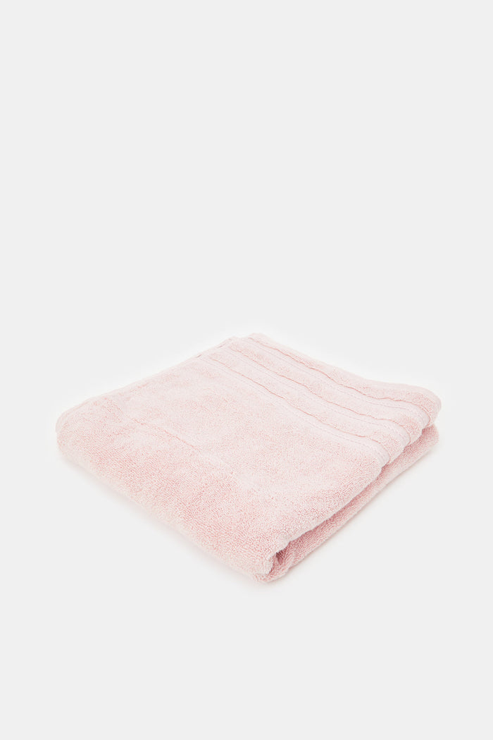 Redtag-Pale-Pink-Cotton-Bath-Towel-Category:Towels,-Colour:Pink,-Deals:New-In,-Filter:Home-Bathroom,-H1:HMW,-H2:BAC,-H3:TOW,-H4:BAT,-HMW-BAC-Towels,-HMWBACTOWBAT,-New-In-HMW-BAC,-Non-Sale,-ProductType:Bath-Towels,-Season:W23A,-Section:Homewares,-W23A-Home-Bathroom-